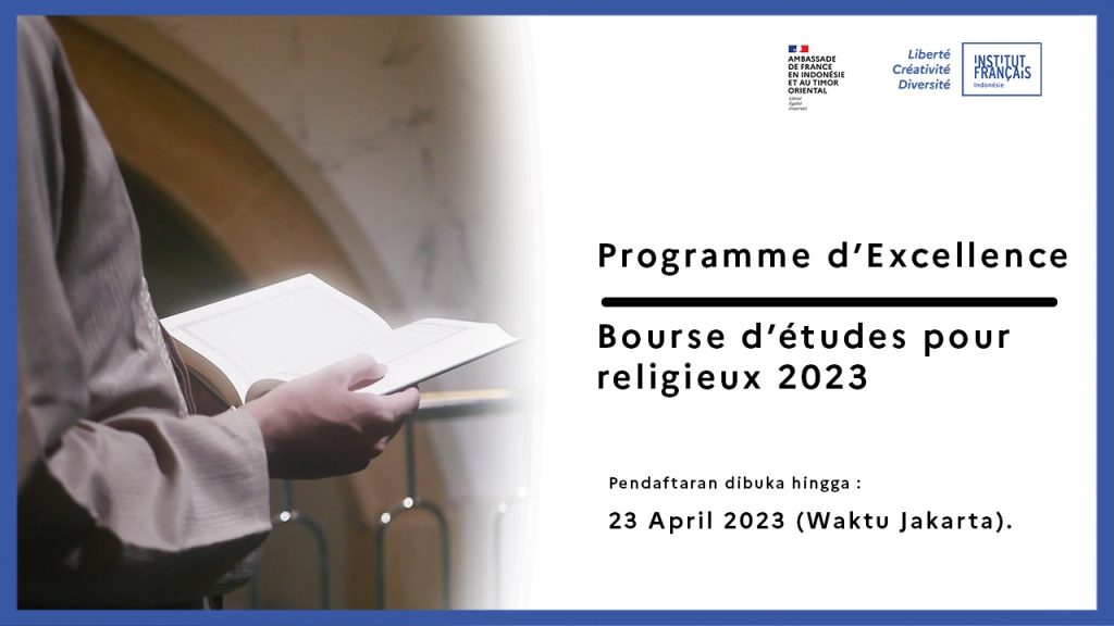Lancement de l’appel à candidature pour le Programme d’Excellence – Bourse d’études pour religieux 2023