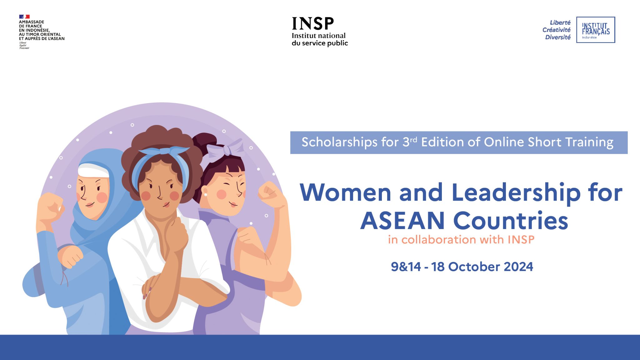 Formation en ligne « Les femmes et le leadership dans les pays de l’ASEAN » en partenariat avec l’INSP – édition 2024