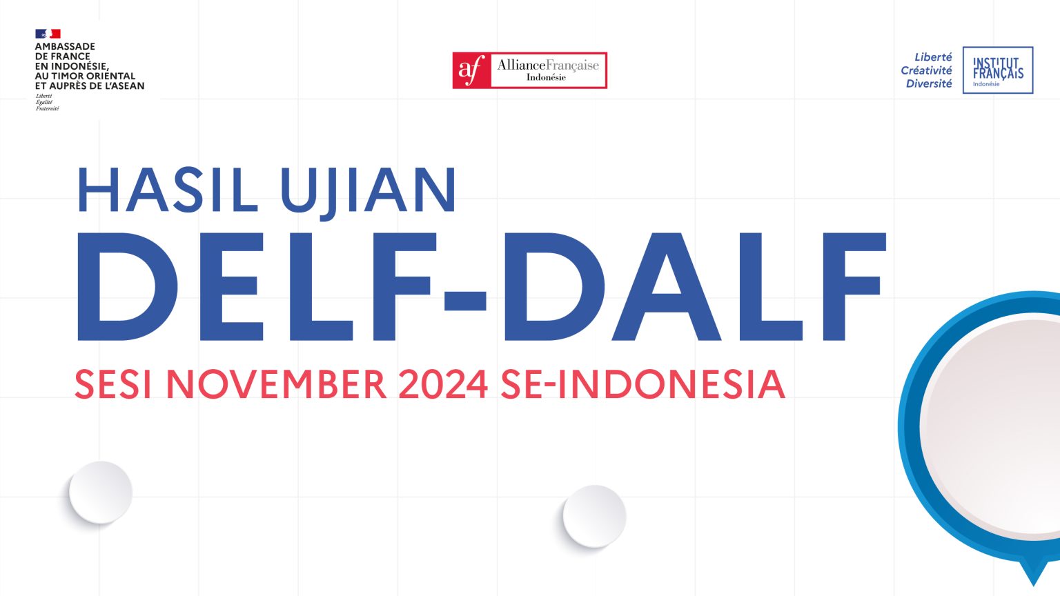 Hasil Ujian DELF–DALF Sesi November 2024