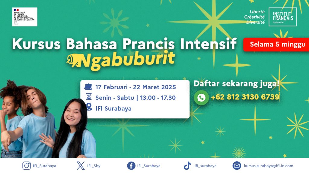 Kursus bahasa prancis Intensif – Februari 2025